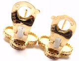 Authentic! VAN CLEEF & ARPELS Vintage Alhambra 18k Yellow Gold Earrings
