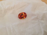 6.30CT FLAWLESS IMPERIAL TOPAZ COLOR 100% NATURAL ORANGE LOOSE CUSHION GEMSTONE