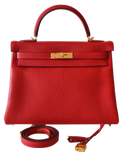Hermes Hermès Kelly Bag 32 Red Womens