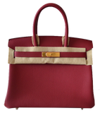 Hermes Hermès Birkin Bag 30 Garnet