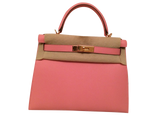 Hermes Hermes Kelly 28 Epsom Rose Confetti