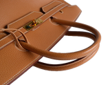 Hermes Hermès Birkin 40 Cow Ardennes Gold