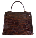 Hermes Hermès Kelly bag 28 crocodile Porosus Havana