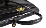 Hermes Hermès Kelly 32 Black Crocodile