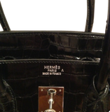 Hermes Hermès Birkin 35 Crocodile Porosus