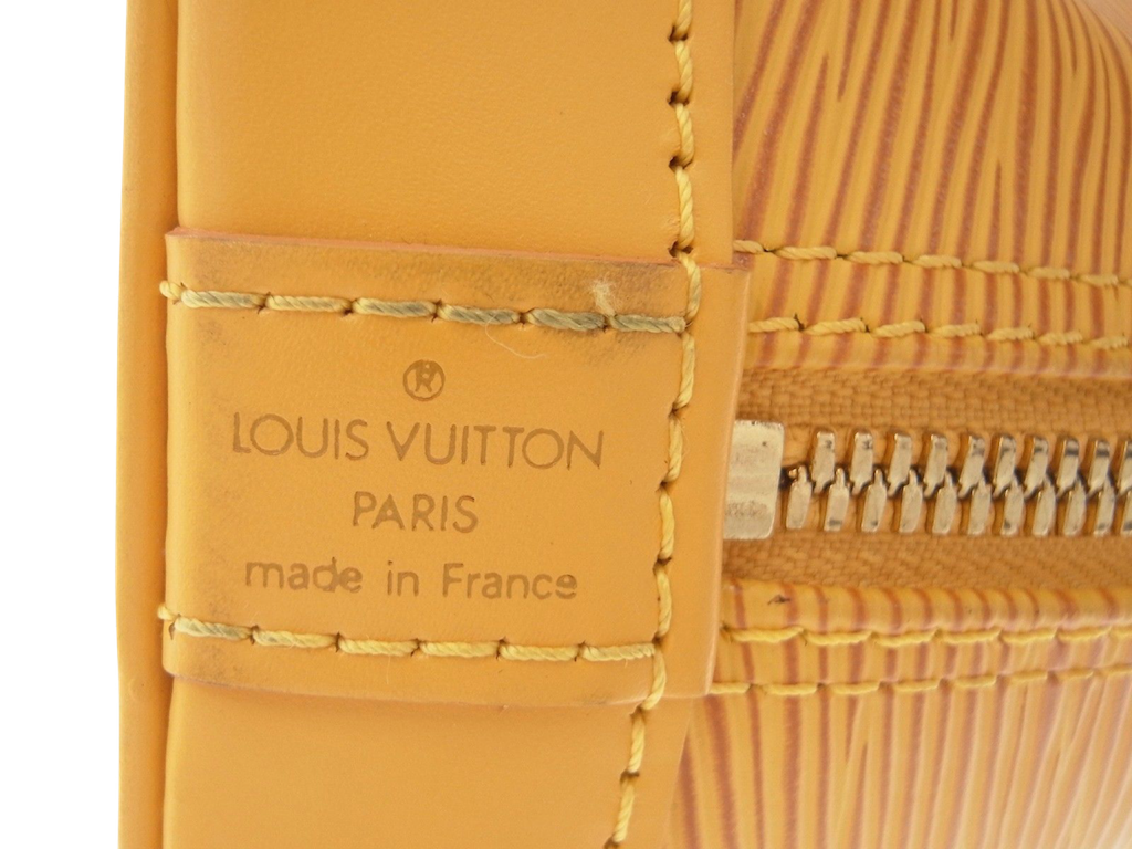 Louis Vuitton Louis Vuitton Alma Leather Epi Yellow Bag