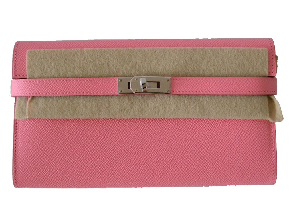 Hermes Hermès Kelly Epsom Pink Confetti Wallet