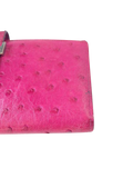 Hermes Wallet Hermès Béarn Ostrich Rose