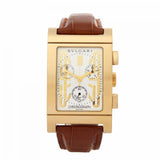BULGARI RETTANGOLO CHRONOGRAPH 18K YELLOW GOLD UNISEX RTC 49G