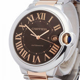 CARTIER BALLON BLEU STAINLESS STEEL & 18K ROSE GOLD MEN'S W6920032