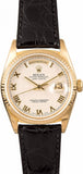 ROLEX DAYDATE 36MM (1995 B+P) SERVICED AT ROLEX IN 2013