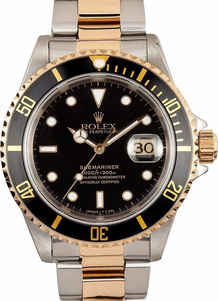 Rolex Submariner Steel and Gold (1990 BOX & SERIVE PAPERS)