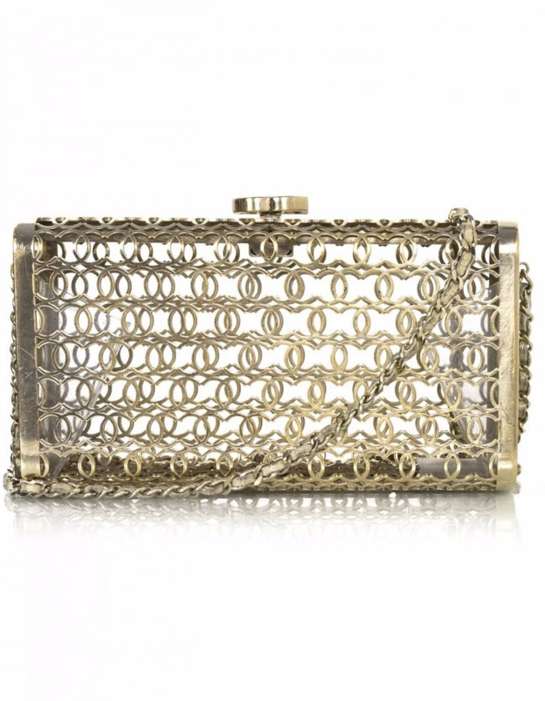 Chanel Gold Metal CC Moucharabieh Paris-Dubai Minaudiére Clutch Gold  Hardware, 2015 Available For Immediate Sale At Sotheby's