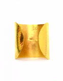 Chanel '96 Hammered Cuff w. Gripoix