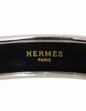 Hermes Green Medium Calache Enamel Bangle Sz 65