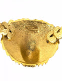 Chanel Vintage Goldtone Lion Head Choker