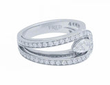 Fred Paris Diamond Platinum Ring