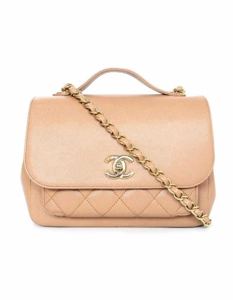 Chanel 2017 Camel Caviar Small Business Affinity Flap Bag – Luxify 