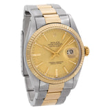 Rolex Datejust 16000 18k & stainless steel gold dial 36mm Automatic watch