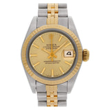Rolex Datejust 69173 18k & steel Champagne dial 26mm auto watch