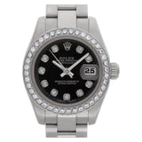 Rolex Datejust 179160 stainless steel Black dial 26mm auto watch