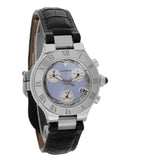 Cartier chronoscaph 2996 Stainless Steel Blue dial 31.5mm Quartz watch