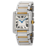 Cartier Tank Francaise 2465 Stainless Steel White dial mm Quartz watch