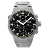 IWC Rattrapante 3716 titanium Black dial 43mm auto watch