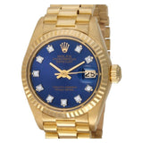 Rolex Datejust 6917 18k Yellow Gold, Blue diamond dial 26mm Automatic watch