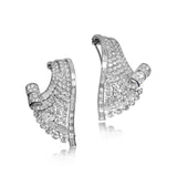 AN ART DECO DIAMOND AND PLATINUM DOUBLE CLIP BROOCH, CIRCA 1930S