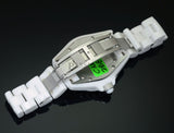 Chanel Lady's 34mm J12 H0967 quartz date factory diamonds bezel in White Ceramic