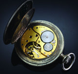 Zenith Circa 1900s 53mm Railway pocket watch white enamel dial Cal.18.28.3P in a