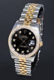 Rolex 36mm Oyster Perpetual gents "Datejust" chronometer in 18KYG & S