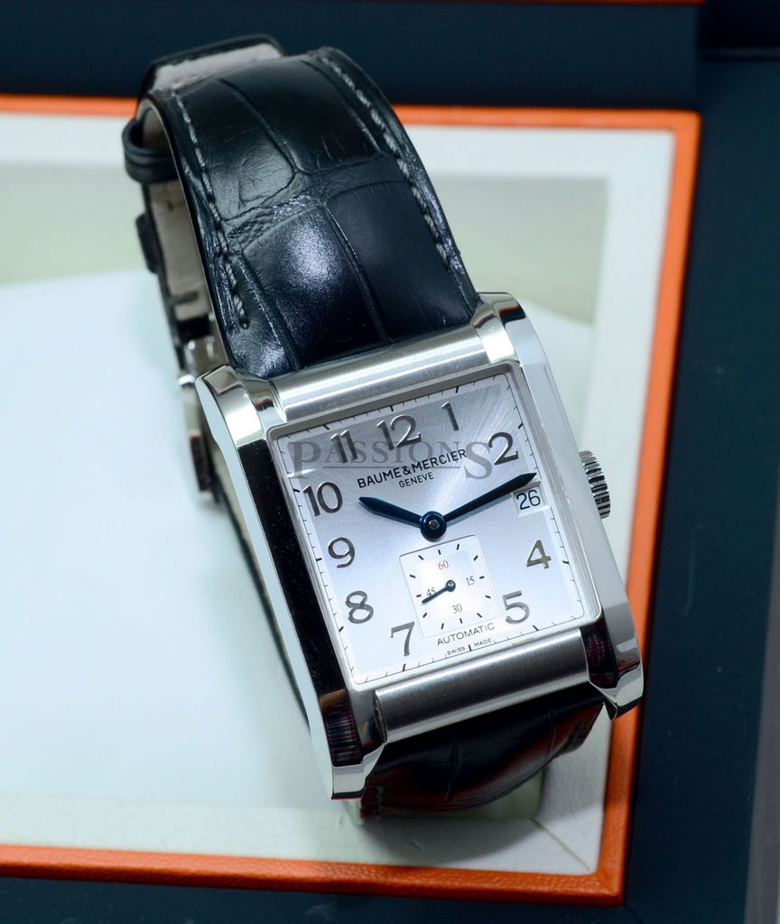 Baume & Mercier Hampton Square small seconds automatic with date in Steel