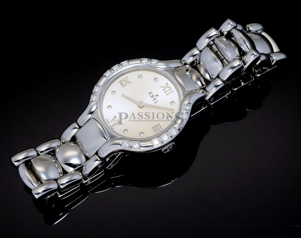 Ebel Beluga lady's watch in Steel with diamonds