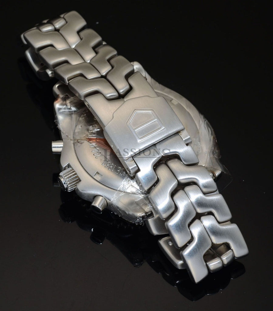 Tag Heuer 41mm "LINK" Chronograph quartz date Chronograph 1/10 sec 200m in Steel