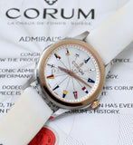 Corum lady's 32mm Admiral Cup 020.100.24/0049-PN12 Pearl dial Naval flags