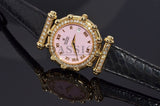 The Royal Diamond lady's watch in 18KYG with coral dial & diamonds