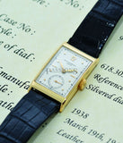 Patek Philippe & Co. Geneve C.1938 rectangular manual winding watch in 18KYG