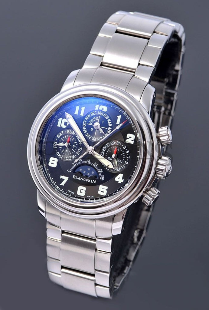 Blancpain, 38mm "Leman Perpetual Calendar with flyback chronograph"