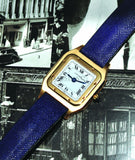 Cartier, Lady's Ultra-thin "Santos Dumont" mech manual winding in 18KYG