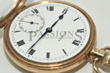 Stayte, 49mm Swiss Open face pocket watch in English 9K Pink Gold case