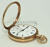 Stayte, 49mm Swiss Open face pocket watch in English 9K Pink Gold case