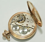 Stayte, 49mm Swiss Open face pocket watch in English 9K Pink Gold case