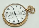 Stayte, 49mm Swiss Open face pocket watch in English 9K Pink Gold case
