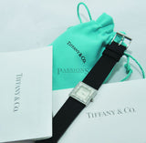 Tiffany & Co lady's Atlas in 18KWG with diamonds bezel