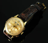 Rolex 35mm C.1950s Chronograph with complete Calendar in 18KYG