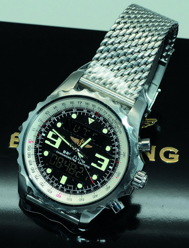 Breitling 48mm Porfessional Chronospace Digital Analog Chronometer