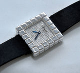 Chopard, 25mm lady's "Ice Cube" by De Grisogono in 18KWG with diamonds dial