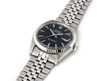 1969 ROLEX DATEJUST 1601 SS MATTE BLACK DIAL WITH FOLDED JUBILEE BAND